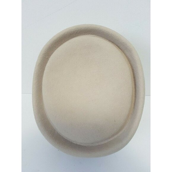 Lancaster Vintage 100% Wool Hat Women Made in USA Beige Woman - Picture 3 of 12